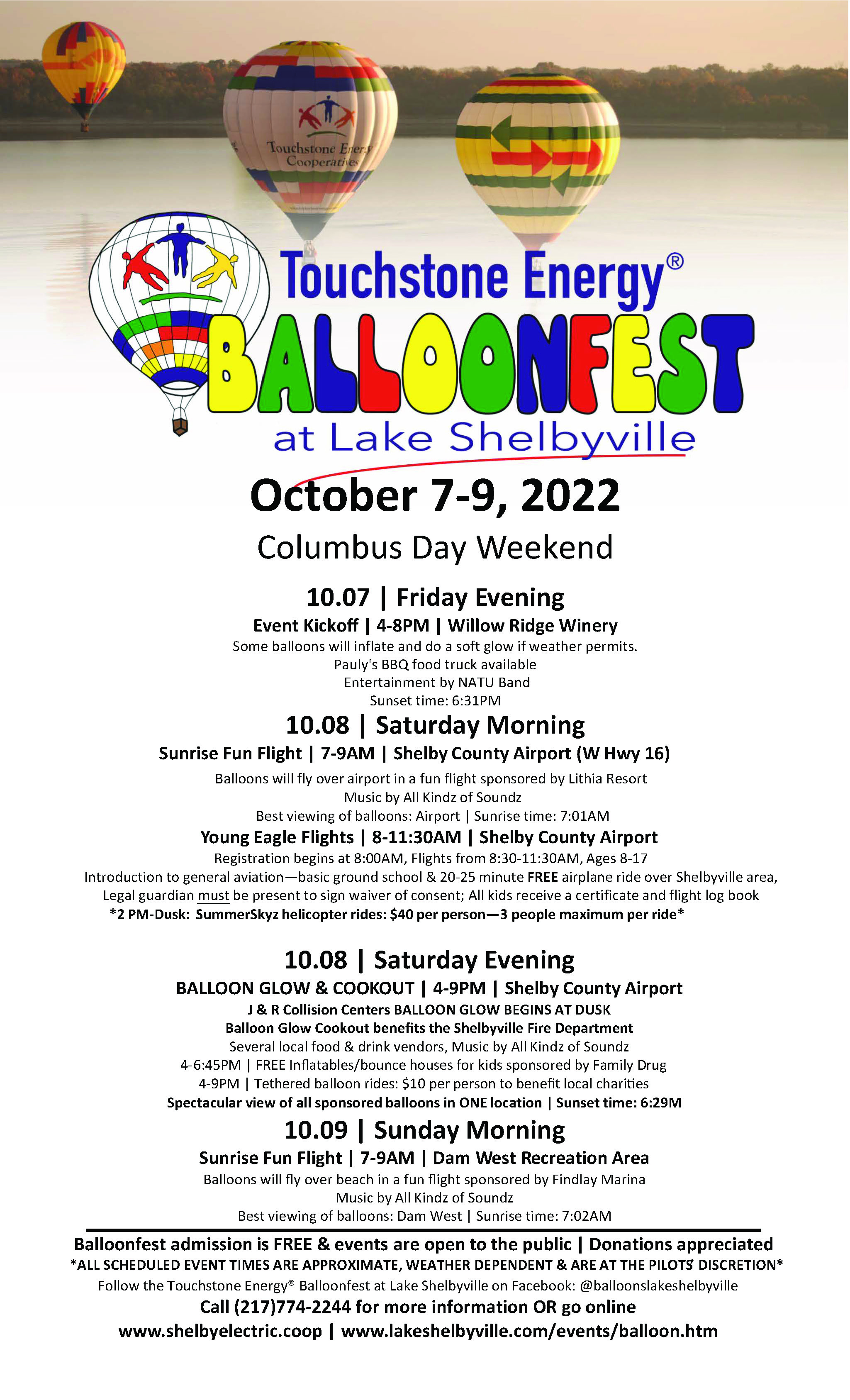 Balloonfest weekend agenda